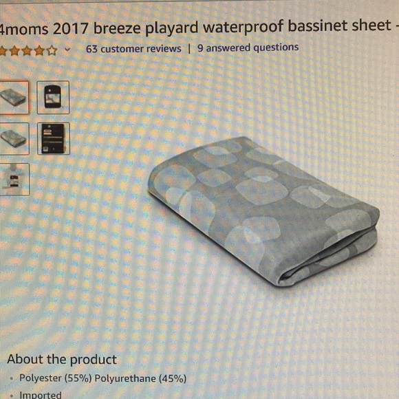 4moms 2017 playard sheet
